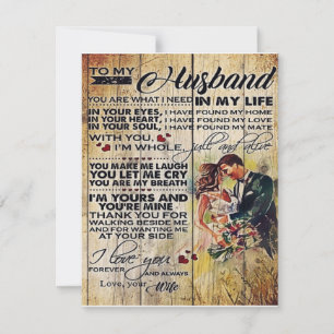 Invitación Regalo Personalizado, Carta a Mi Esposo