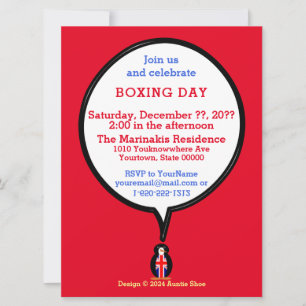 Invitación Regalo personalizado del pingüino de la bandera de