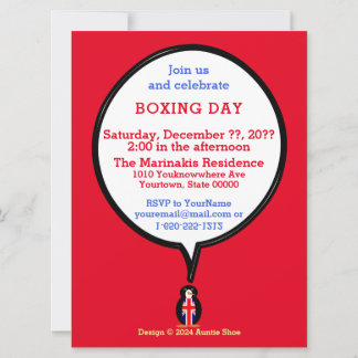 Invitación Regalo personalizado del pingüino de la bandera de