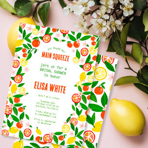 Invitación REGALO PRINCIPAL Citrus Verano Brillante DESPEDIDA