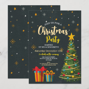 Invitación Regalos de árbol Fiesta festivo