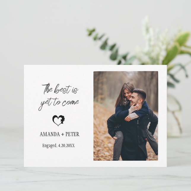 Invitación Regalos de compromiso para parejas de regalos reci (Anverso de pie)