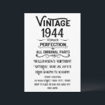 Invitación Regalos de cumpleaños 80 vintage personalizados ne<br><div class="desc">Puede añadir algo de originalidad con esta edición limitada, calidad superior, y diseño gráfico original, elegante, retro y de aspecto vintage con un tipo de letra tipográfica genial. Esta es una gran idea de regalo para hombres, mujeres, esposos, esposas, novias y novios a los que les encantará esta obra de...</div>