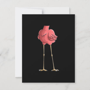 Invitación Regalos de disfraces Flamingo Halloween sin cabeza