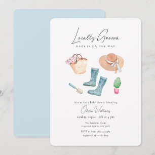 Invitación Regalos de ducha de bebé Botas de lluvia para jard