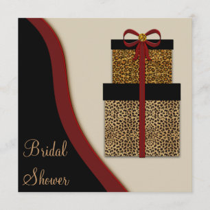 Invitación Regalos de leopardo Despedida de soltera de leopar