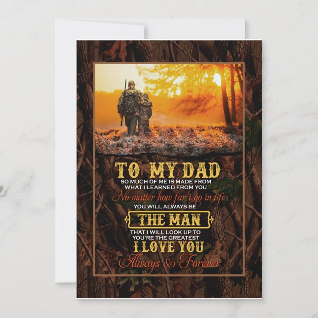 Invitación Regalos de papá| Carta A Mi Padre El Hombre Que Te (Anverso)