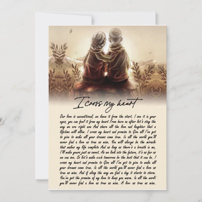 Invitación Regalos de pareja| Para mi compañero de alma cruzo (Anverso)