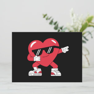Invitación Regalos Divertidos Corazón Bailando Día de San Val