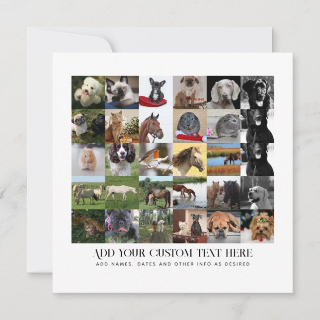 INVITACIÓN REGALOS FOTO MAMÁ PAPÁ ABUELO ABUELA MASCOTAS AMIG (Anverso)