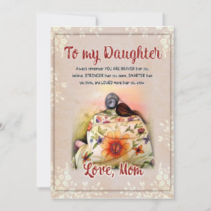 Invitación Regalos para hijas Carta a mi hija de mamá