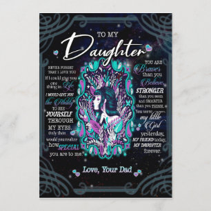 Invitación Regalos para hijas   Carta a mi hija de papá