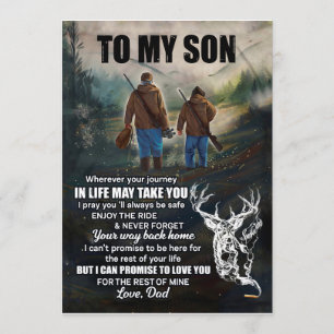 Invitación Regalos para Hijo   Carta a Mi Hijo Amor de Papá