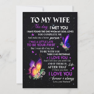 Invitación Regalos para la esposa Carta a mi esposa del mar