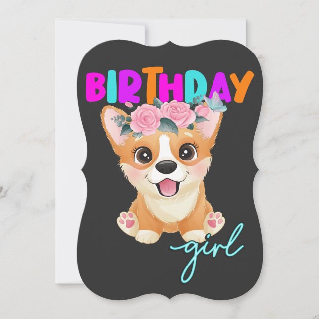 Invitación Regalos para los amantes del puertorriqueño Corgi  (Anverso)
