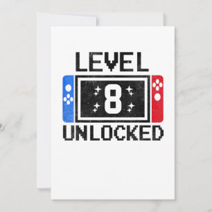 Invitación Regalos para niños de 8 años videojuego para cumpl