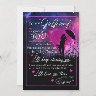 Invitación Regalos para Novia   Carta a Mi Novia