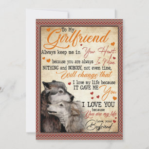 Invitación Regalos para Novia Carta a Mi Novia