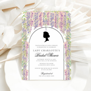 Invitación Regencia Floral Elegante Ducha Bridal