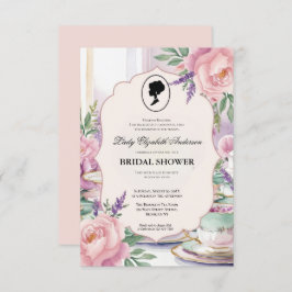 Invitación regencia Florals Bridgerton Bridal Shower