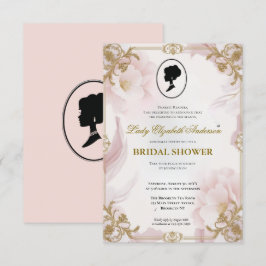 Invitación regencia Florals Bridgerton Bridal Shower