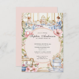 Invitación regencia Florals Bridgerton Bridal Shower
