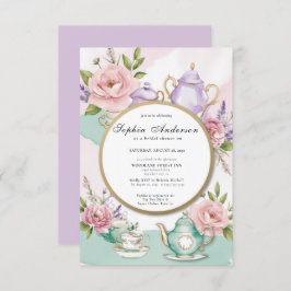 Invitación regencia Florals Bridgerton Bridal Shower