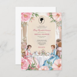 Invitación regencia Florals Bridgerton Bridal Shower