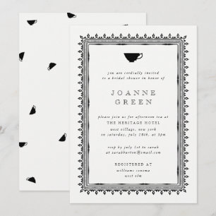 Invitación Regency Afternoon Tea Bridal/Wedding Shower