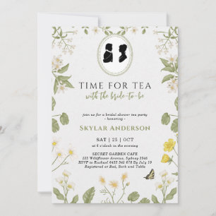 Invitación Regency Floral Tea Fiesta ducha de novia