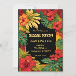Invitación Reggae y Fiesta Insular