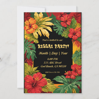 Invitación Reggae y Fiesta Insular