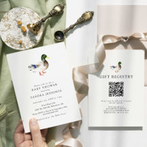 Registro de regalos de dos caras de Baby Shower de