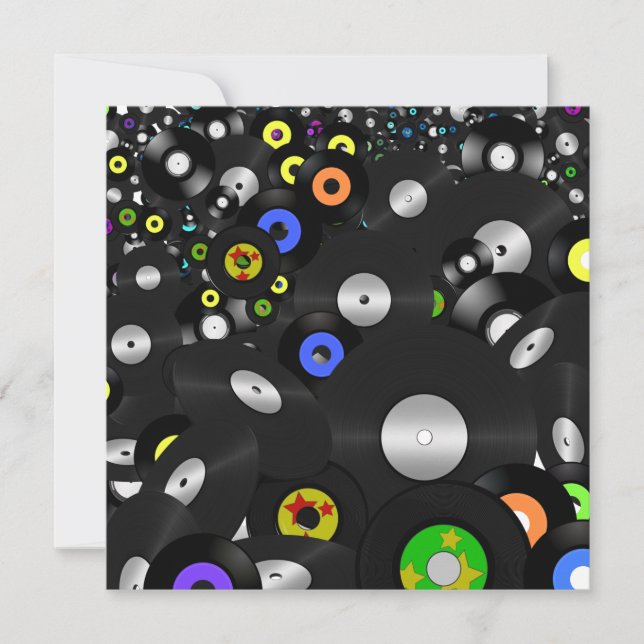 Invitación Registros Vinyl-Look - LP y 45 (Anverso)