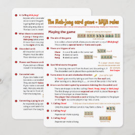 Invitación Reglas de juego de cartas - Jugando el juego (1)