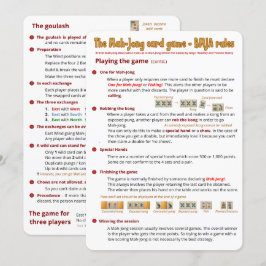 Invitación Reglas de juego de cartas - Jugando el juego (2)