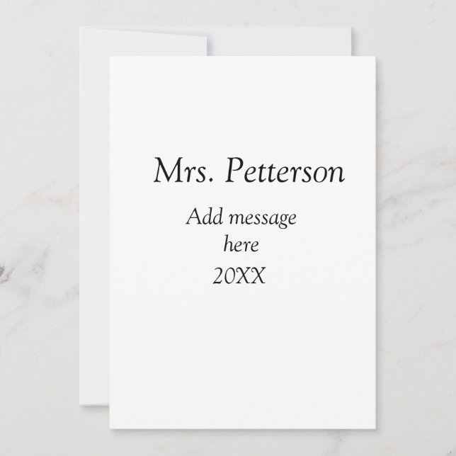 Invitación Regreso a clases agradecimiento a maestros agregar (Anverso)