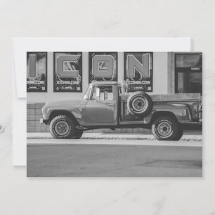 Invitación Reimpresión de foto de camioneta pickup americana
