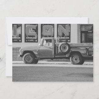 Invitación Reimpresión de foto de camioneta pickup americana