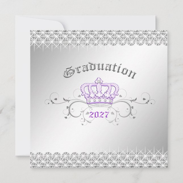 Invitación Reina 311 por un día| Partido de Graduación Lilac (Anverso)