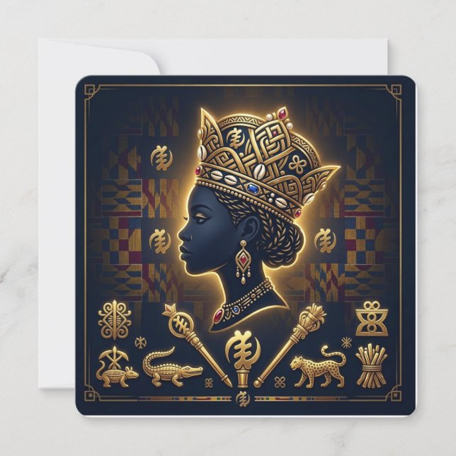 Invitación Reina de África (Anverso)