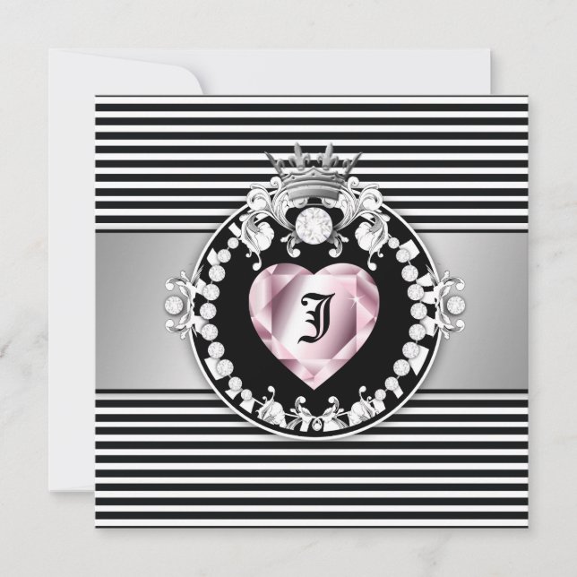Invitación Reina de corazón dulce de 311 bandas 16 (Anverso)