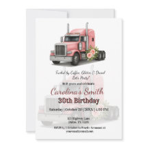 Reina de la carretera Cumpleaños camionera