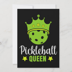 Invitación Reina de Pickleball Divertida Reina del Pickle Bal