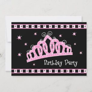 Invitación Reina del cumpleaños de la tiara