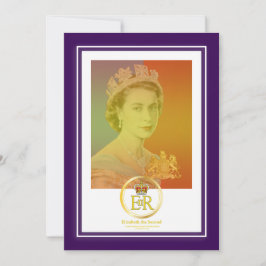 Invitación reinado de la Reina Isabel II