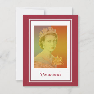 Invitación reinado de la Reina Isabel II