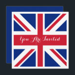 Invitación Reino Unido Bandera de Jack Boda Británico<br><div class="desc">Invitaciones a la boda del sindicato británico Jack Flag con un toque de invitaciones bodas de clase británica de Ricaso</div>