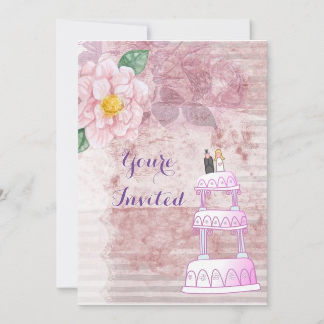 Invitación relacionada con el boda (Anverso)