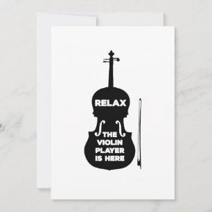 Invitación Relájese El Violin Player está aquí